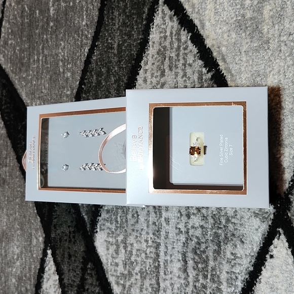 BELIEVE BY BRILLIANCE FINE SILVER PLATED CUBIC ZICONIA EARRINGS SIZE 7 R… - Picture 8 of 13